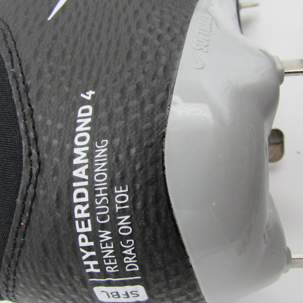 Nike Hyperdiamond 4 Black Softball Metal Cleats Women’s Size 8 New NWT - Picture 9 of 14